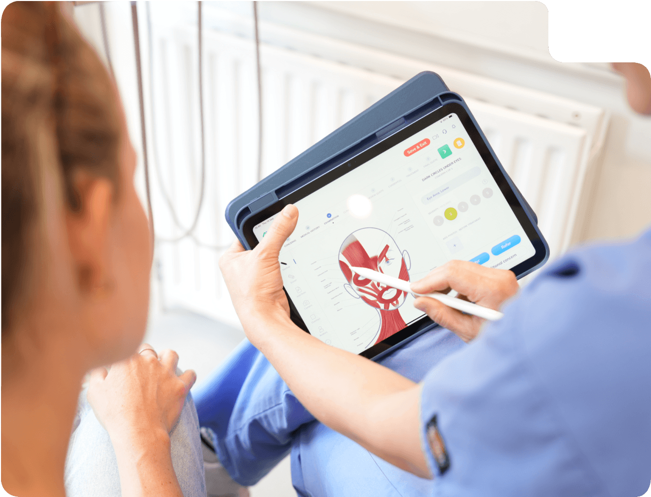 Facial aesthetics consultation using digital treatment planning in High Wycombe