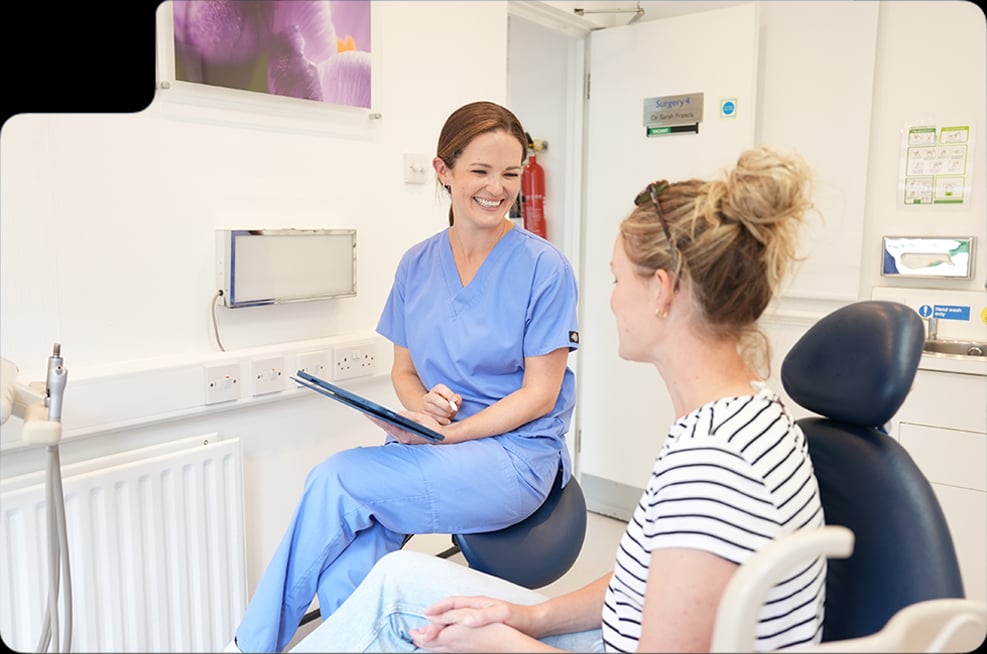 Facial aesthetics consultation with a clinician at a High Wycombe dental practice