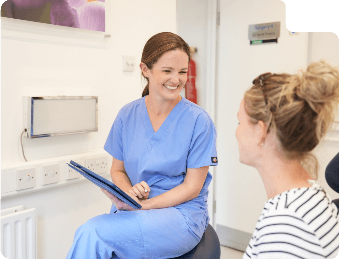 Patient attending a general dentistry appointment in High Wycombe